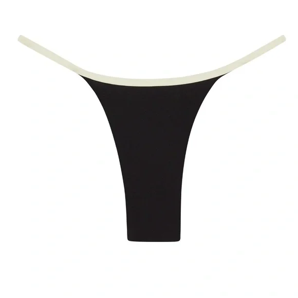 Monday Swimwear Kauai Bottom Black/Ivory - Picture 2 of 5